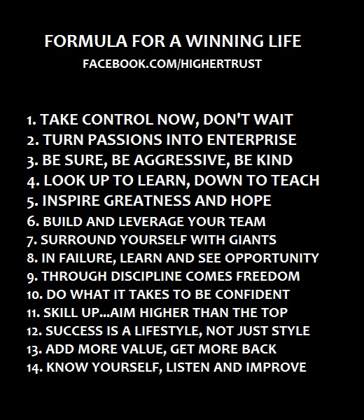 14 Killer Rules For Success In Life